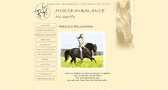 Desktop Screenshot of horse-in-balance.com