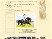 Tablet Screenshot of horse-in-balance.com